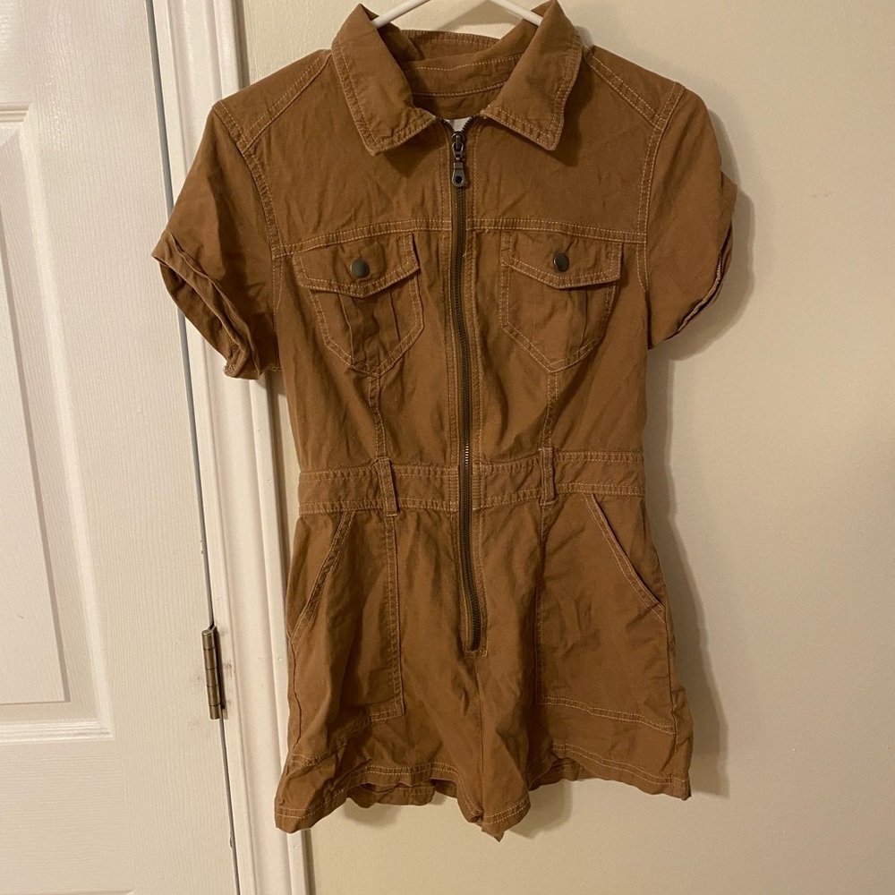 Short Sleeve Romper Urban Outfitters